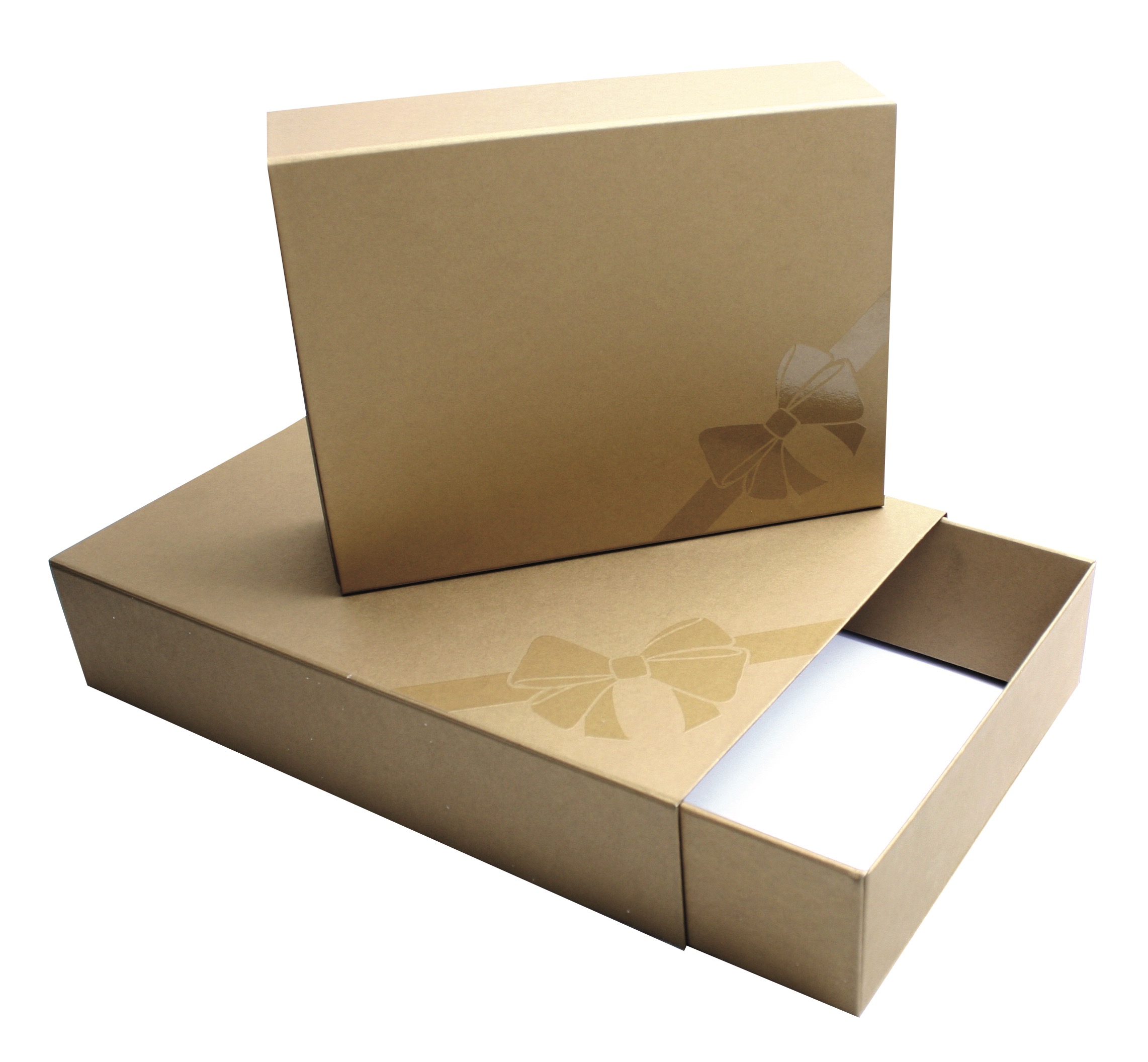 DELUXE GIFT BOX 36X25CM GOLD X25(690903)